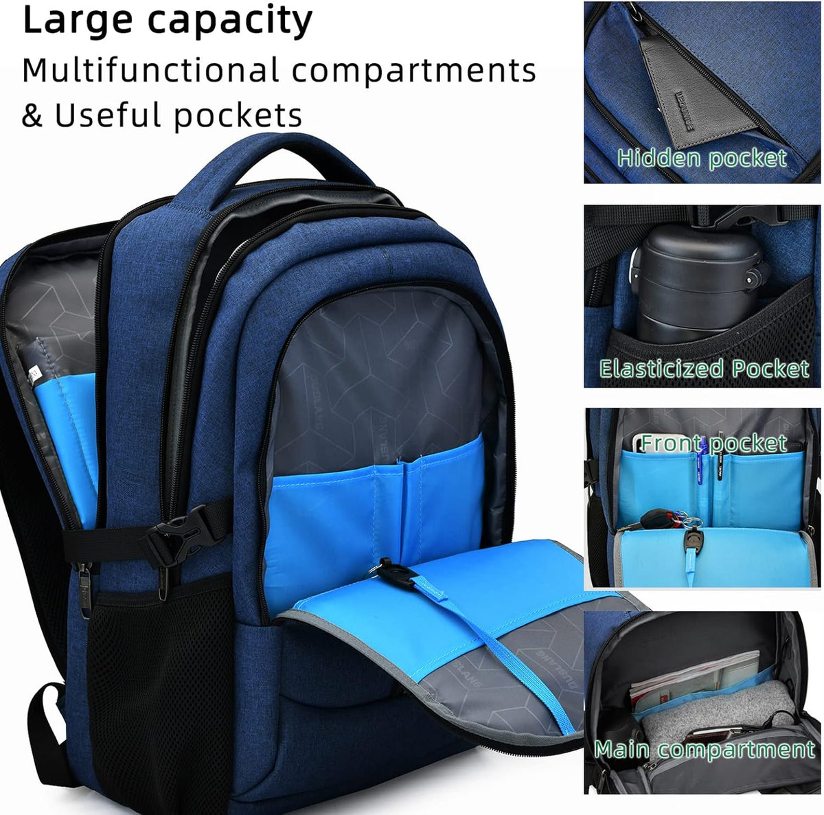 Tech-Ready Laptop Backpack with Charging Port, Anti-Theft Pocket & Multi-Day Compartments for Commute & Travel