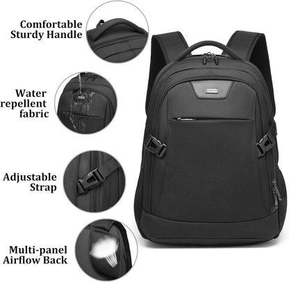 Tech-Ready Laptop Backpack with Charging Port, Anti-Theft Pocket & Multi-Day Compartments for Commute & Travel