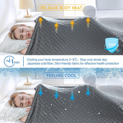 Chill Comfort | Cooling Summer Blanket with Double-Sided Cold Effect | Breathable & Lightweight for Hot Sleepers