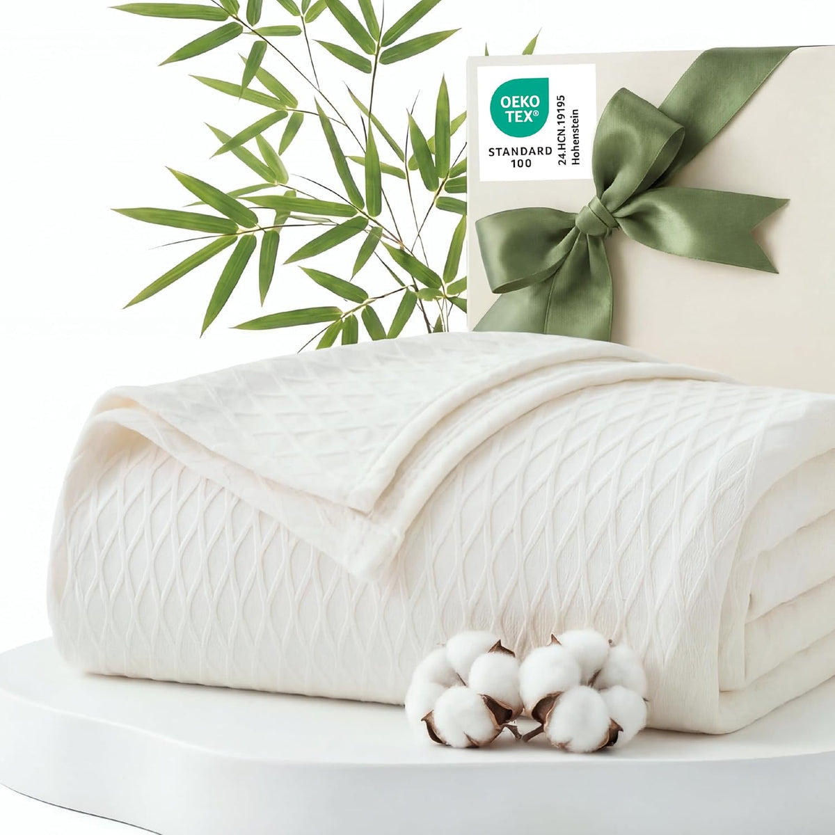 Cozy Comfort | Cooling Bamboo Rayon Blanket for Hot Sleepers | Lightweight & Breathable Summer Throw for Bed and Couch