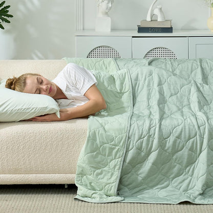 Ortekor Cozy | Cooling Dual-Sided Blanket for Hot Sleepers with Soft Breathable Fabric | Lightweight Throw for Comfortable Sleep