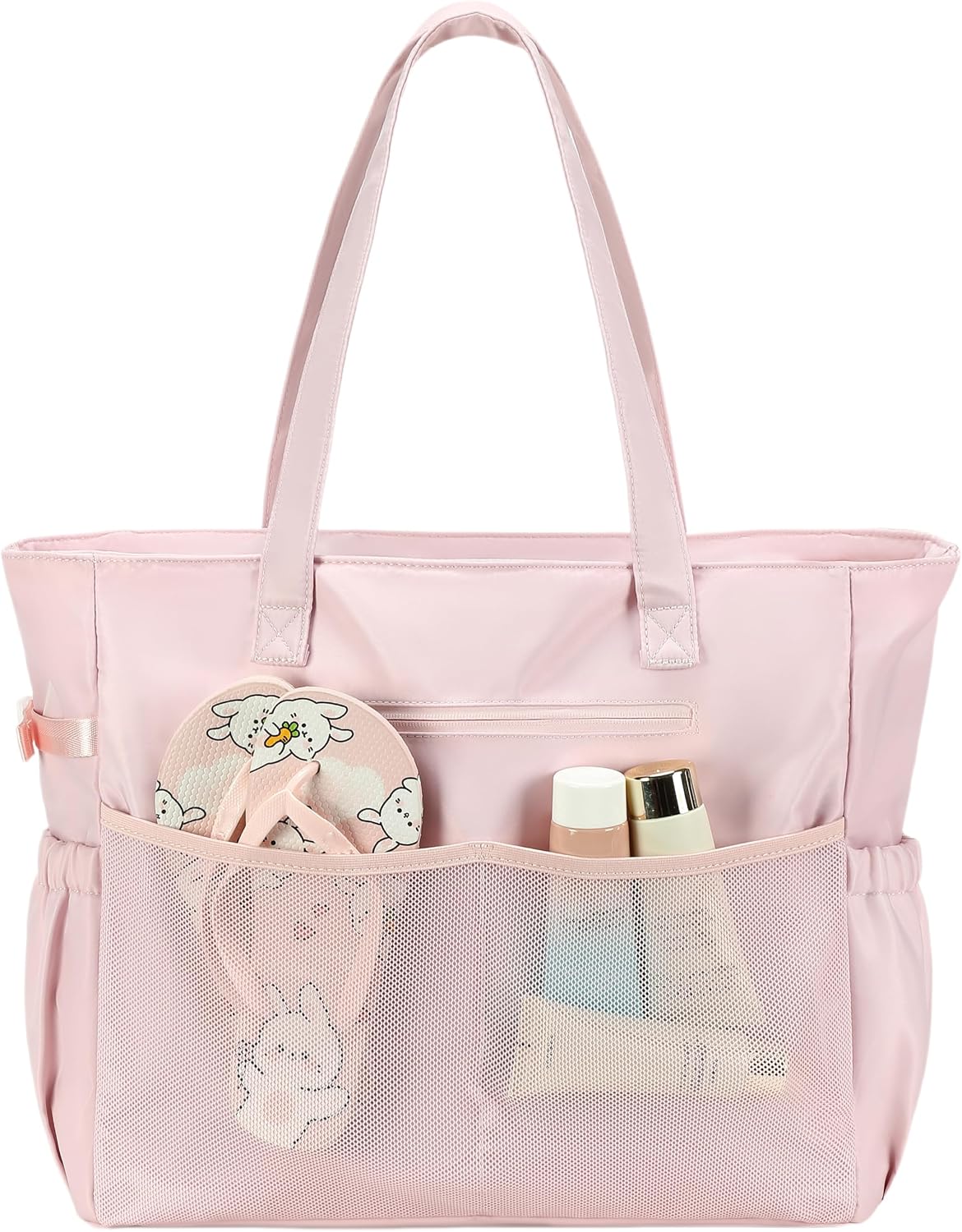 Coastal Escape | Extra Large Waterproof Beach Tote Bag with Wet Compartment | Stylish Carry-On for Weekend Getaways