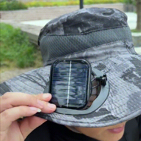 Sun Hat with Fan, Solar Powered Fan Hat, Wide Brim Hat with Cooling Fan for Outdoor Protection