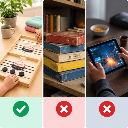 DISCCHEER – Puck Flick Game for Friendly Family Competition