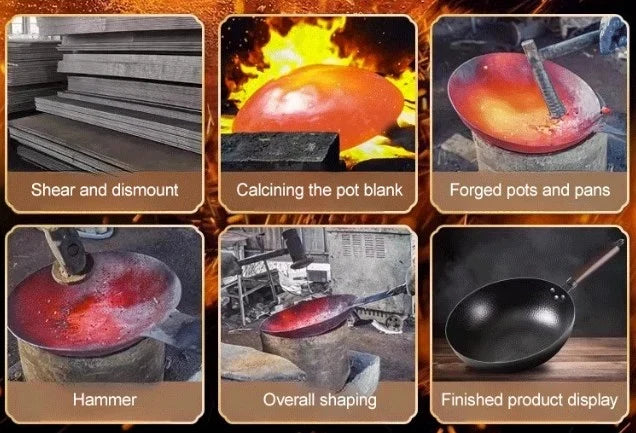 Frying Pan Cast Iron Even Heat Rust-Resistant 11 Inch