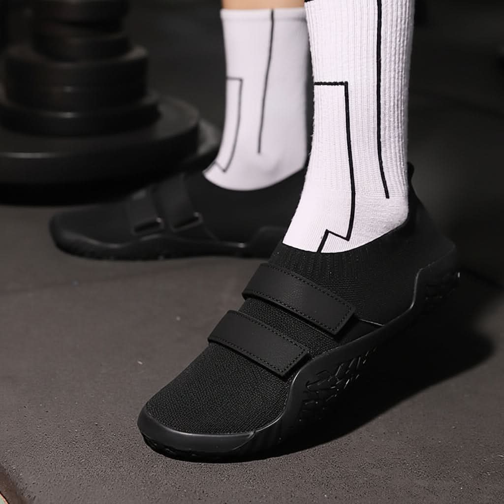 Zero-Drop Weightlifting Shoes with Flat Sole for Squats, Deadlifts & Gym Training