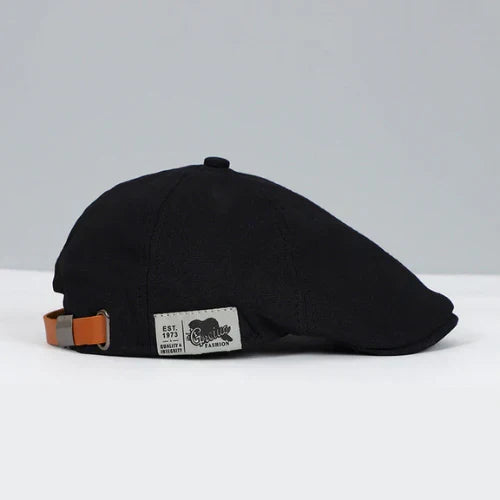 Men's Beret Cap with Adjustable Fit – Lightweight Breathable Flat Hat for Year-Round Wear in Black Red Blue Yellow Beige