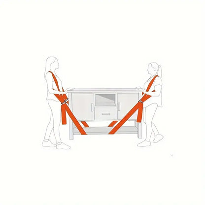 Adjustable Moving Straps for Furniture and Appliances | Shoulder Lifting Harness System for Heavy Items | Ergonomic Load Carrier for Couches
