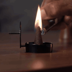 Scentra | Black Woman Head Incense Sculpture with Elegant Design | Unique Home Décor for Relaxation