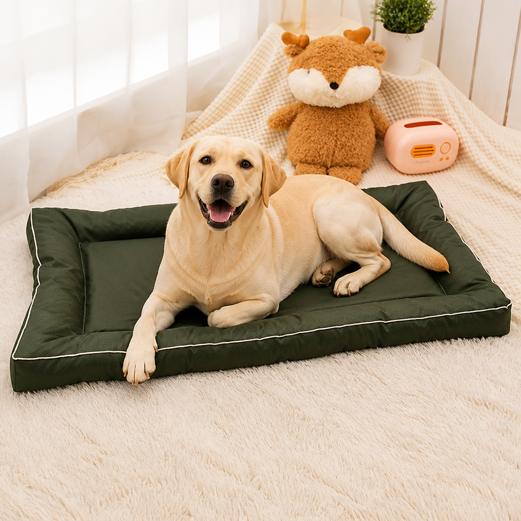 Ortekor All-Season Polyester & Non-Slip Dog Bed