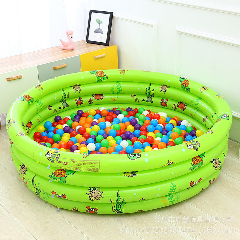 Ortekor Summer Fun | Inflatable Kiddie Pool with Colorful Maritime Design | Safe & Spacious Water Play for Kids
