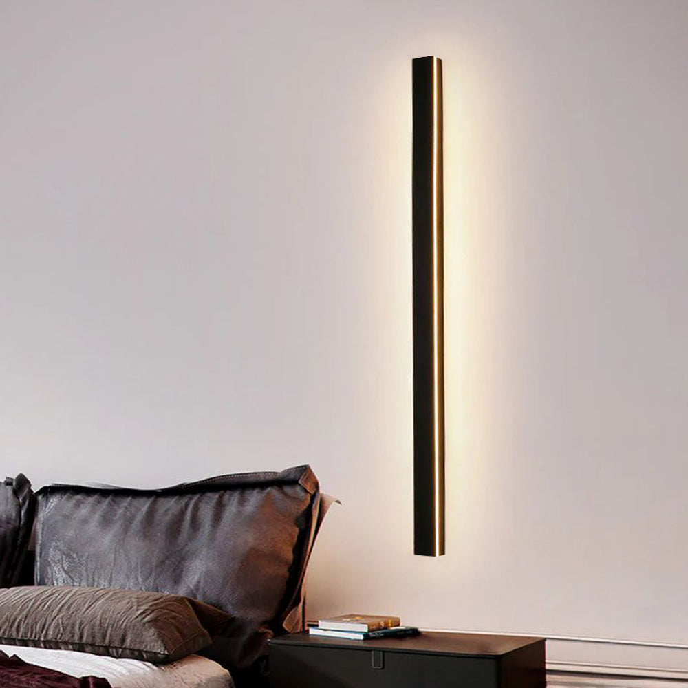 Outdoor LED Wall Light Waterproof Linear Modern Metal Sconce for Porch Garden Patio Courtyard Minimalist Exterior Lighting