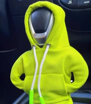 Mini Hoodie Gear Shift Cover – Playful Car Interior Accessory for Manual & Automatic Vehicles