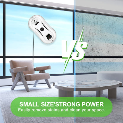 Robotic Window Cleaner with Remote Control for Glass Doors, Mirrors & Windows