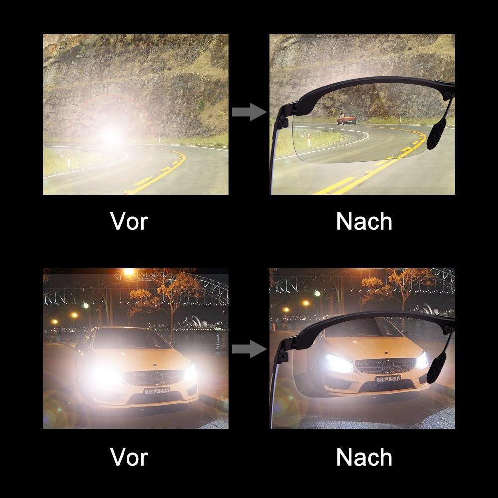Photochromic Polarized Sunglasses for Driving & Outdoor Activities | UV400 Protection Transition Lenses Auto-Darkening Eyewear for Men & Wom