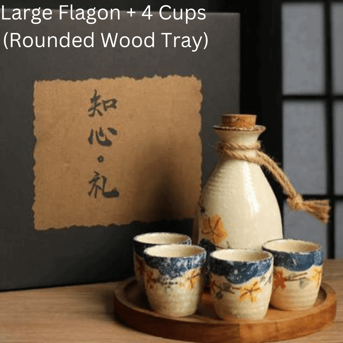 Handcrafted Ceramic Sake Serving Set Cherry Blossom Design Tokkuri Flagon Ochoko Cups Traditional Japanese Drinkware for Home Entertaining G