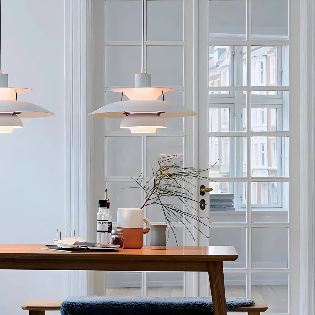 Layered Metal Pendant Light E27 Socket Minimalist Hanging Fixture for Kitchen Island Dining Table Nordic Style Ambient Ceiling Lamp Green Gr