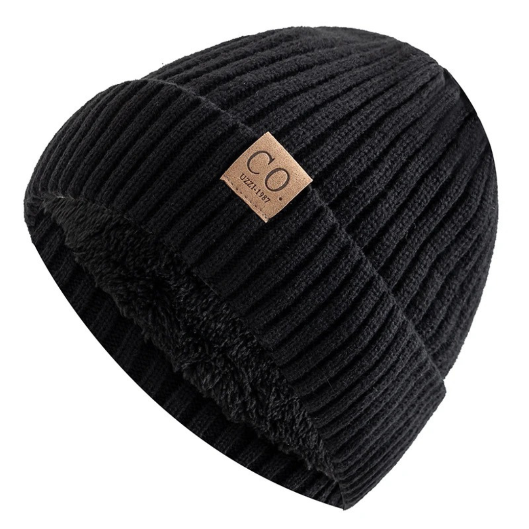 Fleece-Lined Knit Winter Beanie Hat for Men & Women – Warm Thermal Skull Cap – Cold Weather Headwear for Outdoors & Everyday