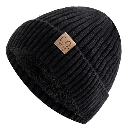 Fleece-Lined Knit Winter Beanie Hat for Men & Women – Warm Thermal Skull Cap – Cold Weather Headwear for Outdoors & Everyday