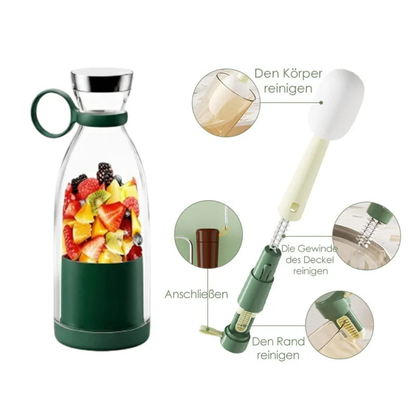 Rechargeable Personal Blender Bottle with USB Charging for Smoothies Shakes & Protein Drinks – Portable Single Serve Blender Mixer Cup for