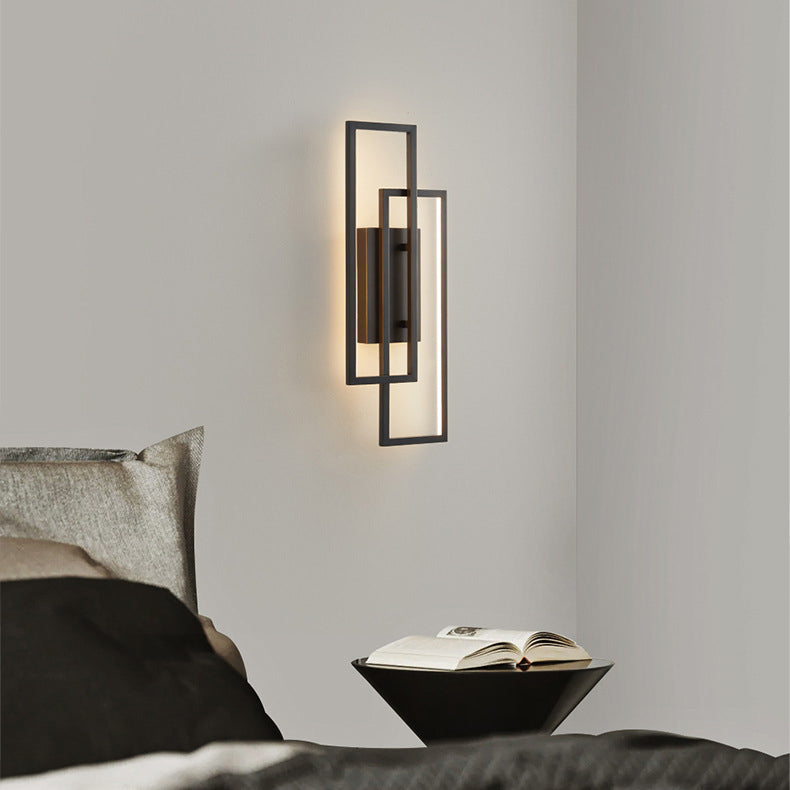 Modern Linear LED Wall Sconce with Three Adjustable Color Temperatures - Minimalist Aluminum Fixture for Hallway Bedroom Living Room