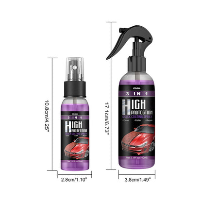Waterless Car Detailing Spray Polish Cleaner Scratch Remover Protective Nano Coating for Auto Paint Glass Plastic RV Motorcycle Boat