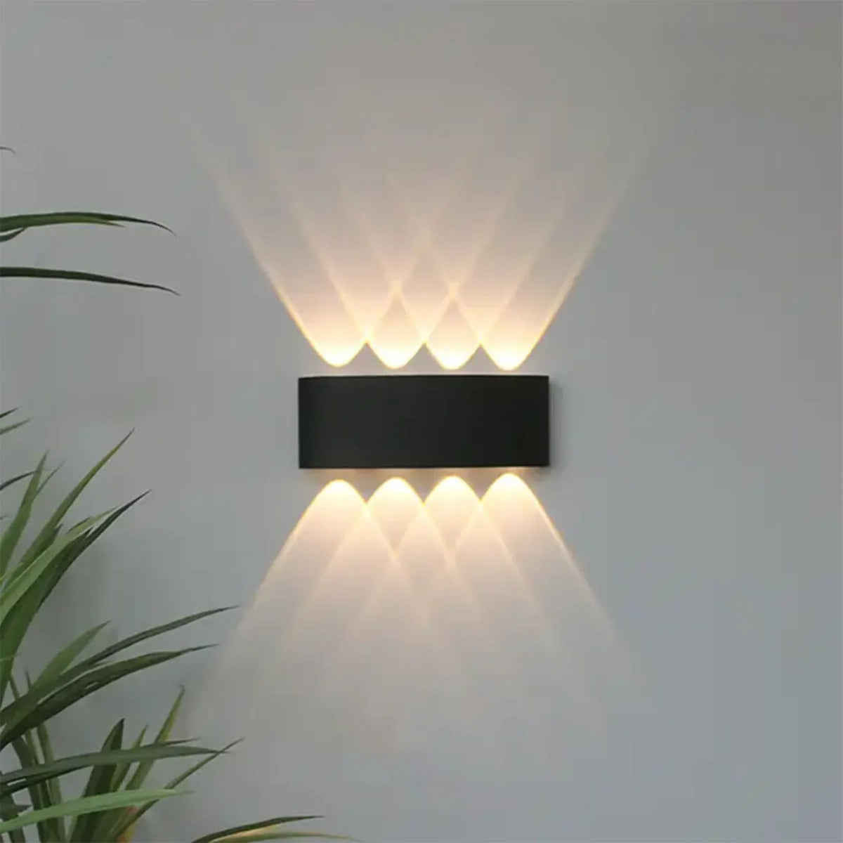 Modern LED Wall Sconce for Indoor & Outdoor Use – Sleek IP65 Weatherproof Fixture in White or Black Finish