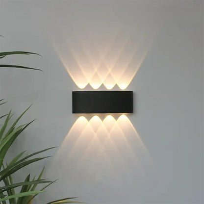 Modern LED Wall Sconce for Indoor & Outdoor Use – Sleek IP65 Weatherproof Fixture in White or Black Finish
