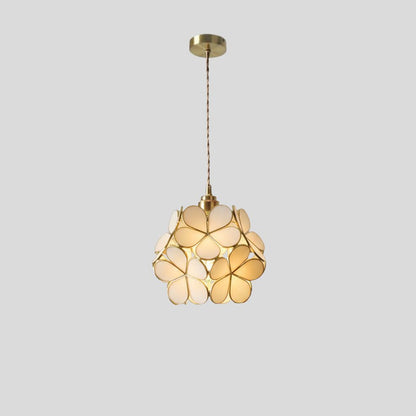 Stained Glass Pendant Light – Handcrafted Vintage Ceiling Fixture with Adjustable Chain for Dining Room, Kitchen, Restaurant | E26 Base
