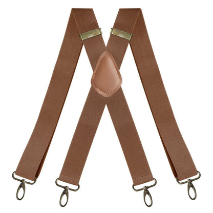 Adjustable X-Back Suspenders with Metal Clips for Men – Elastic Dress Braces for Formal & Casual Wear
