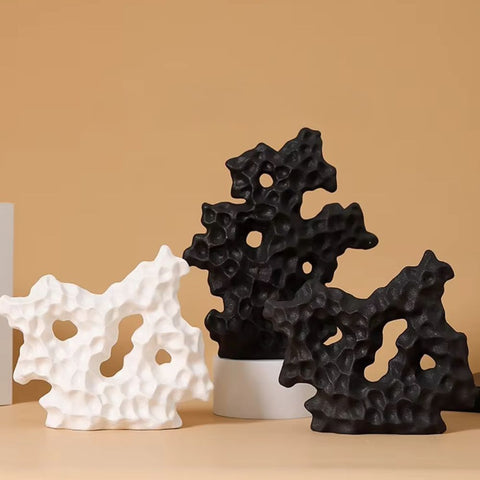 Cora Coral Sculpture - High-Quality Ceramic, Organic Design