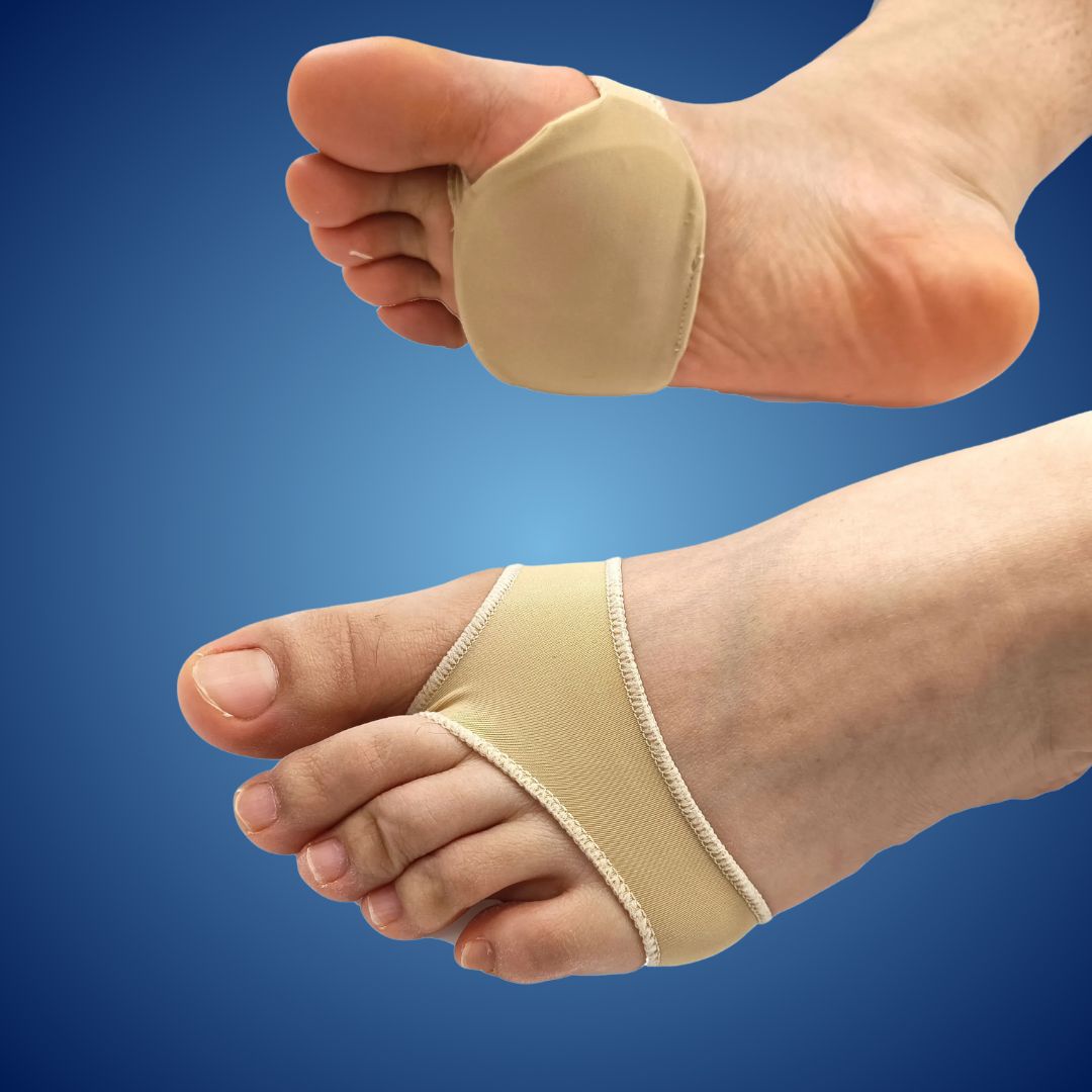 Gel Metatarsal Pads for Ball of Foot Pain Relief | Cushioned Arch Support Inserts for Morton's Neuroma & Forefoot Discomfort | Reusable