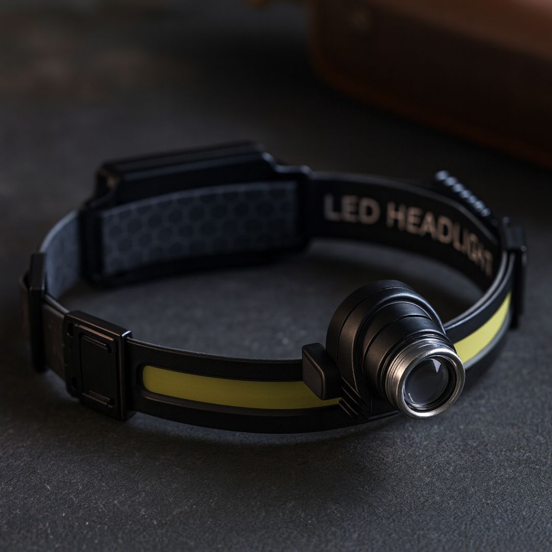 Rechargeable LED Headlamp 1000 Lumens with Red Light Modes Wide Beam Angle Waterproof Hands-Free Flashlight for Running Hiking Camping Hunti