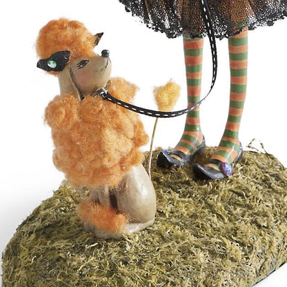 Handcrafted Resin Witch Figurine for Halloween Decor | Mystical Table Accent Sculpture | Gothic Home Centerpiece | Vintage Spooky