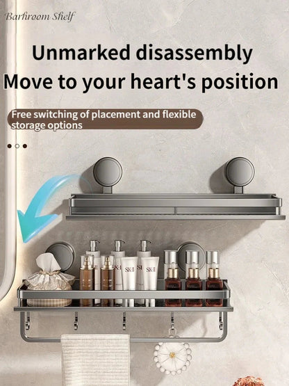 Suction Cup Shower Shelf | Drill-Free Setup | Drip Guard | SnapShelv