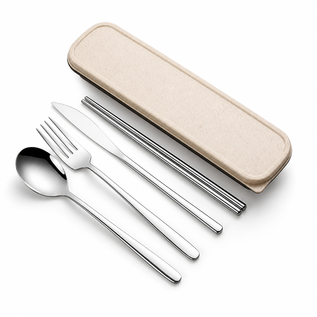 Eco-Friendly Stainless Steel Portable Cutlery Set