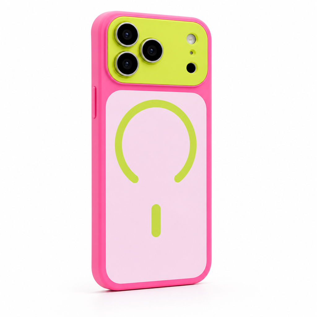 Reinforced-Corner Magnetic Phone Case with Drop Protection & Wireless Charging Alignment for iPhone 13-17 Series