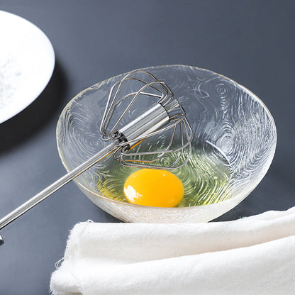 Rotary Hand Whisk for Eggs Cream Batter Kitchen Semi-Automatic Push Mixer for Baking Cooking Home Chef Tool
