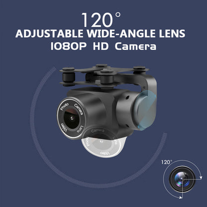 GW168 | GPS Drone with HD Camera & 15-Minute Flight Time | Aerial Photography for Stunning Images