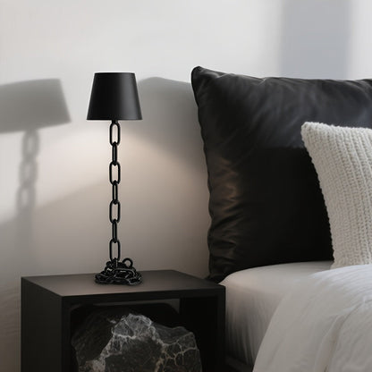 Rechargeable LED Desk Lamp with Touch Control, USB-C Chain Link Design for Bedside, Office, Living Room