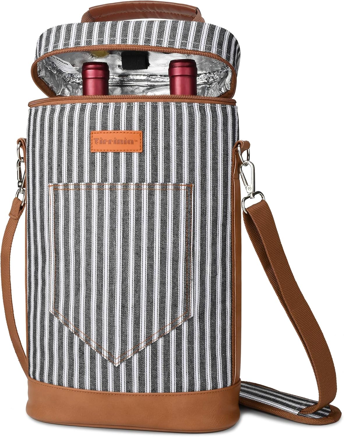 Insulated Wine Tote Carrier Bag with Padded Design | Leakproof Cooler for Travel and Parties