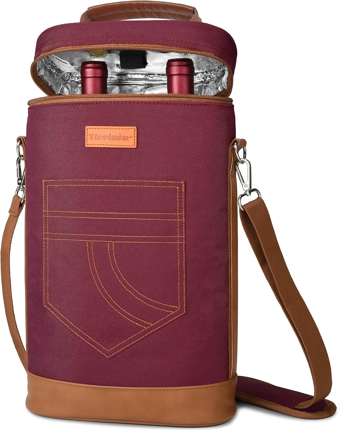 Insulated Wine Tote Carrier Bag with Padded Design | Leakproof Cooler for Travel and Parties
