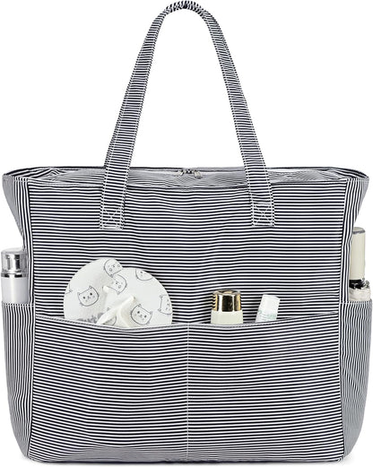 Coastal Escape | Extra Large Waterproof Beach Tote Bag with Wet Compartment | Stylish Carry-On for Weekend Getaways