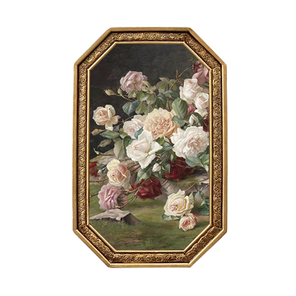 Vintage Resin Picture Frame for Home Display – Ornate Antique-Style Photo Holder for Living Room & Bedroom Décor