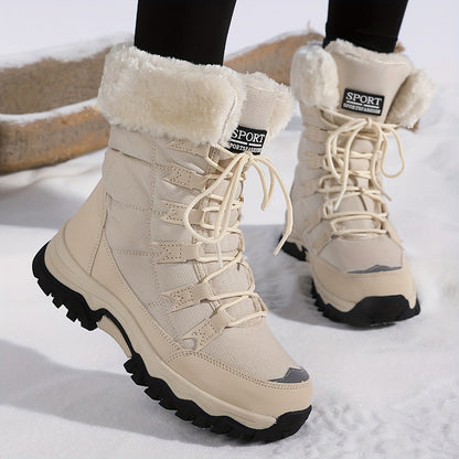 Women's Insulated Winter Boots – Warm Lined Cold-Weather Footwear with Anti-Slip Tread for Snow & Ice