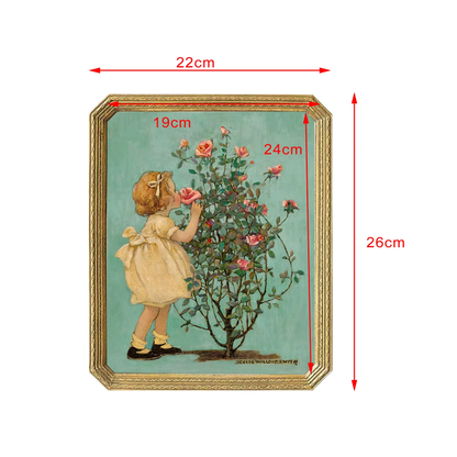 Vintage Resin Picture Frame for Home Display – Ornate Antique-Style Photo Holder for Living Room & Bedroom Décor