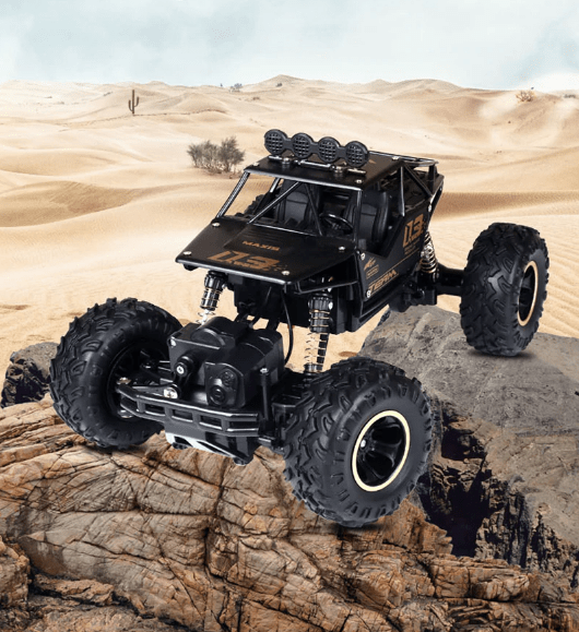 All-Terrain 4WD Radio-Controlled Truck 14" 2.4GHz Wireless High-Speed Crawler for Kids & Hobbyists Dirt Grass Rock Climbing Backyard Racing