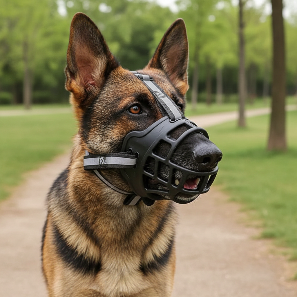 Mesh Dog Muzzle for Training & Safety | Adjustable Fit for Small to Large Breeds | Anti-Bite & Bark Control | Pet Safety Accessory