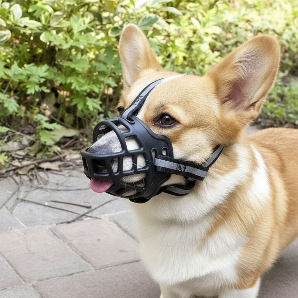 Mesh Dog Muzzle for Training & Safety | Adjustable Fit for Small to Large Breeds | Anti-Bite & Bark Control | Pet Safety Accessory