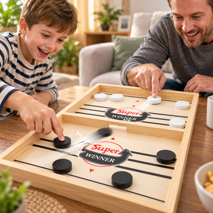 DISCCHEER – Puck Flick Game for Friendly Family Competition